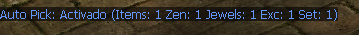 Auto Pick status